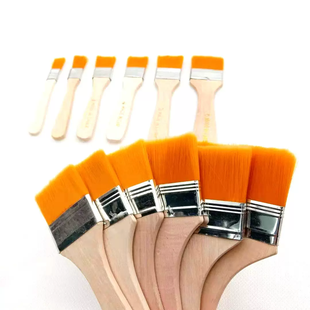 板刷1-12号油漆刷油画刷清洁小工具 颜料刷子美术绘画刷
