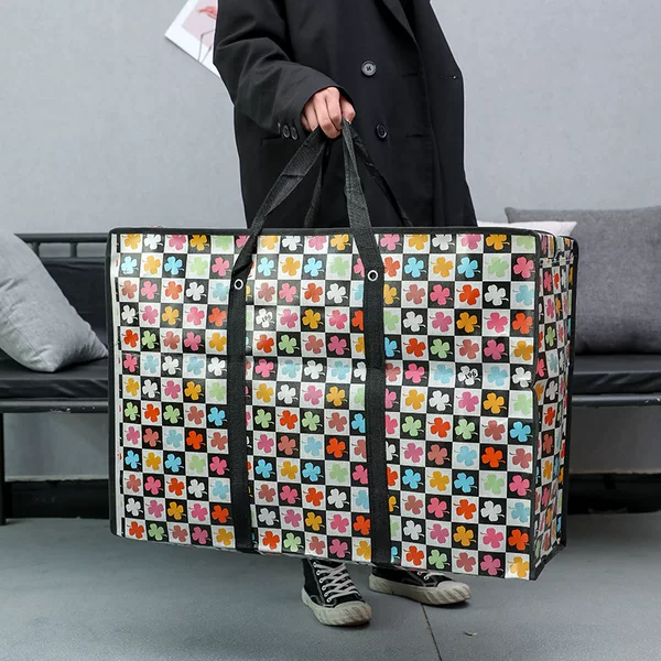Moving Bag Large Capacity Quilt Storage Bag Thickened Moving Bag Student Non-Woven Portable Luggage Bag Travel Bag