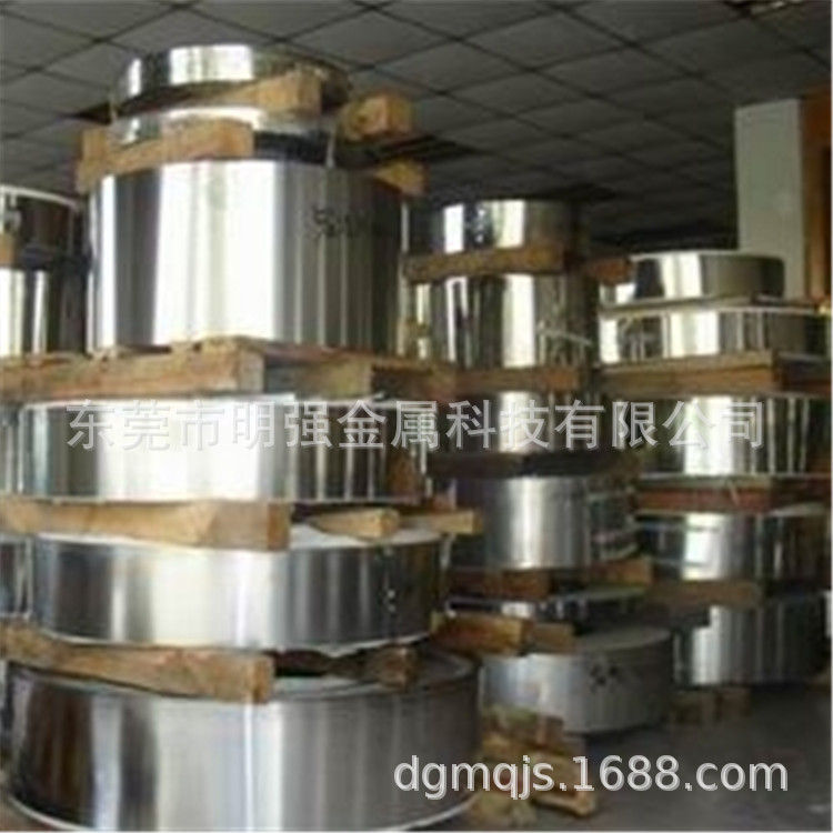 304 半硬全硬不锈钢带 301弹簧钢带特硬 激光切割 打标 明强供应