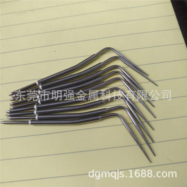 316L医疗级毛细管切断折弯加工  304不锈钢毛细管0.9*0.1 1.0*0.1