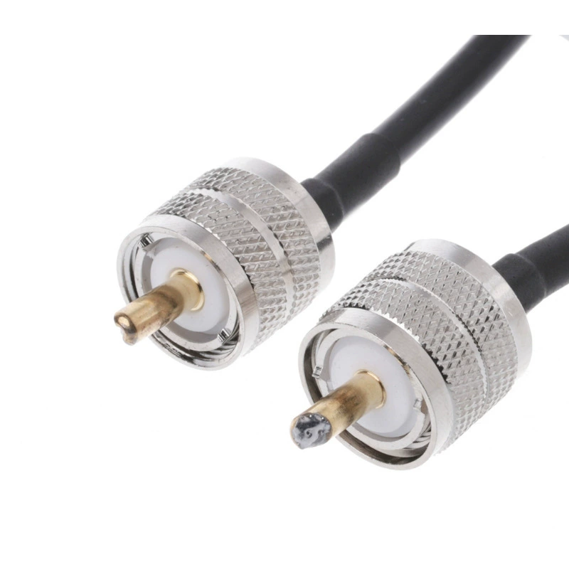 UHF поворотный разъем для проводки, UHF (PL259) на медном RG58, поворотный удлинительный кабель, длина по заказу