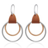 Minimalistic square ring handmade, earrings, European style, wholesale
