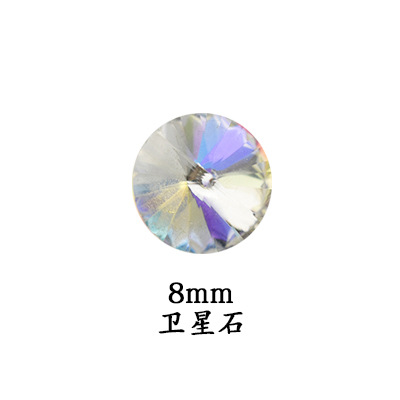 Explosión flash manicure punta inferior láser taladro de forma ab color fantasma K9 pegatinas de uñas de vidrio para usar joyas de manicure al por mayor