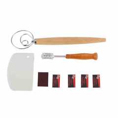 烘焙工具套裝 歐式麵包割刀 麵粉線圈攪拌器 麵粉刮刀套裝