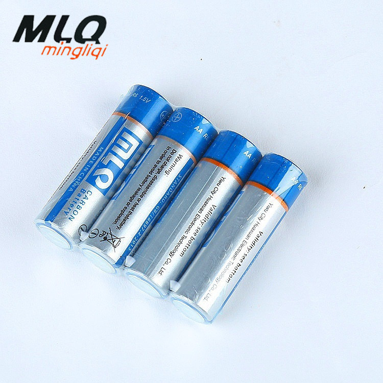 5号电池 厂家批发AA5号碳性电池明力奇青色电池1.5v遥控器玩具干