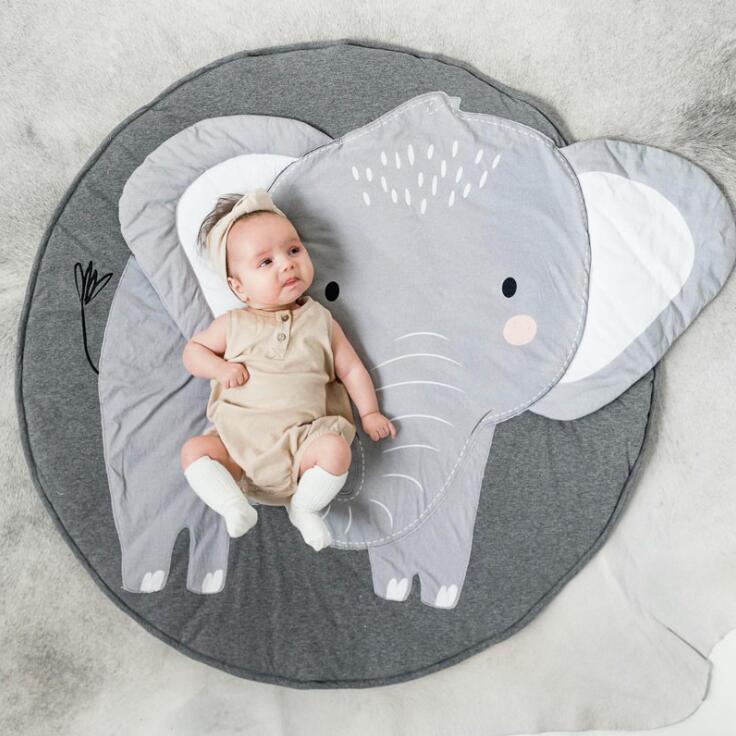 INS Alfombra de animales tridimensionales redondas, manta para gatear para bebés, esterilla para gatear para bebés, 21 tipos de decoración para casitas