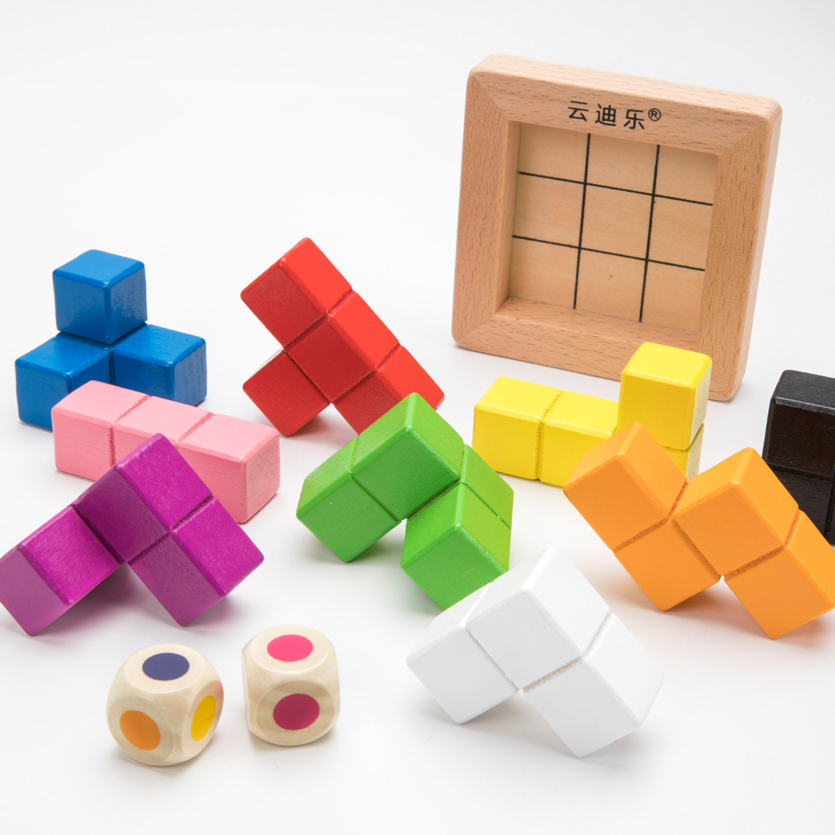 Rompecabezas tridimensional rompecabezas para niños educación temprana juguetes de madera