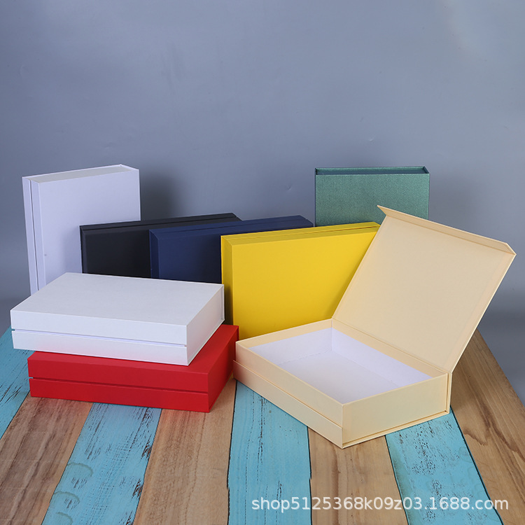 厂家直发长方形翻盖书本式礼盒茶叶保健品印ligo商务风定制礼物