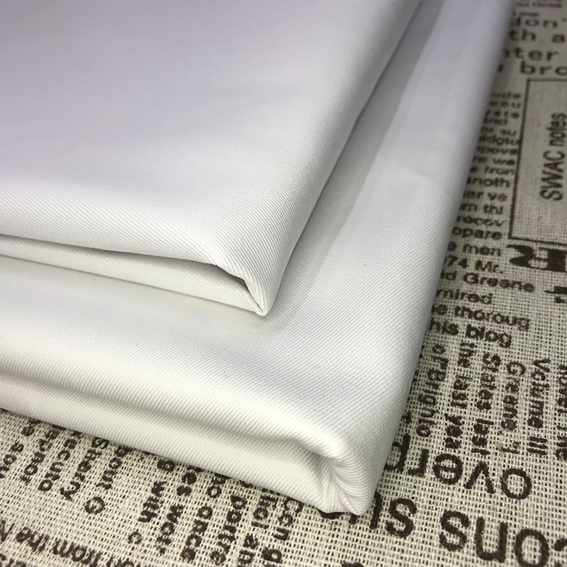 138*71 45*2/21加厚冬款棉涤漂白医护面料医院医护医生白大褂布料