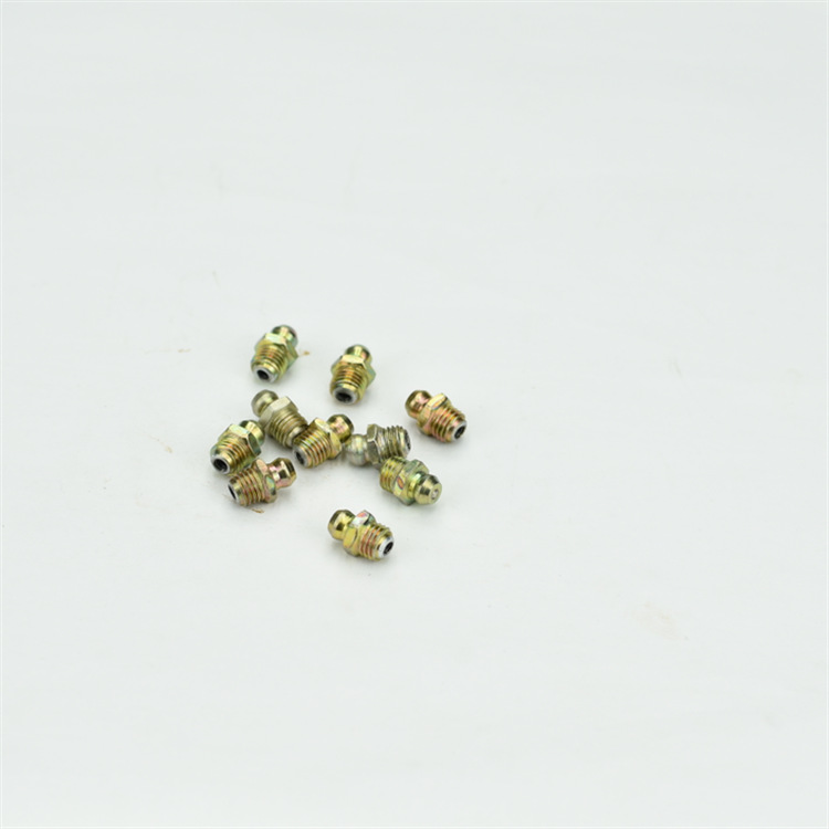 DIN71412 color de zinc lubricante grasa boquilla recta, accesorios de pistola de grasa boquilla recta