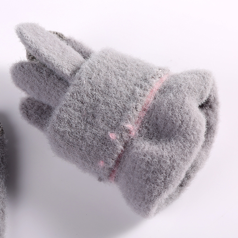 Shunjun al por mayor guantes de invierno casuales para hombres y mujeres pantalla táctil imitación de visón de peluche tejido imitación de visón guantes de pantalla táctil