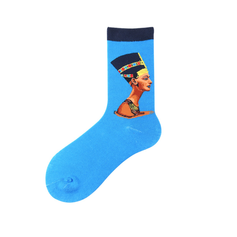 블루 바닥 여자