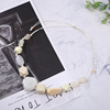 Beads, necklace, accessory, fashionable sweater, chain for key bag , European style, autumn, wholesale