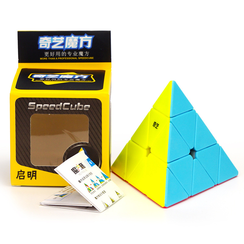 [Qiyi s2 Qiming Pyramid Rubik's Cube] Triangle Rubik's Cube Special-shaped Educational Toys for Children's Competition Wholesale