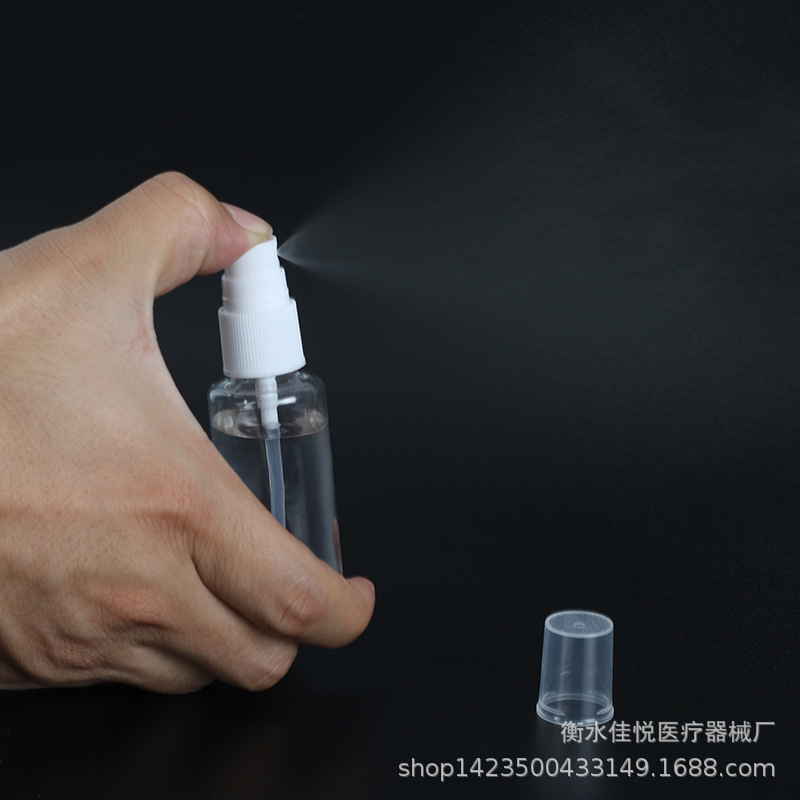 30ml transparente pequeña regadera maquillaje botella de spray de perfume botella de spray plástico pequeña botella de spray lateral sub-botella