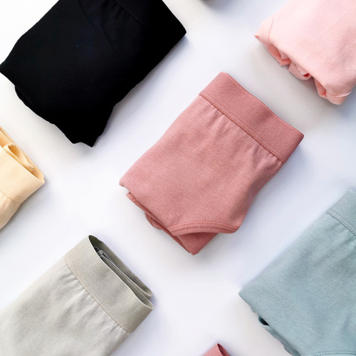 Japanese girls' underwear, pure cotton, beautiful buttocks, mid-waist, junior high school briefs, top, cotton crotch, arm lift, lazada