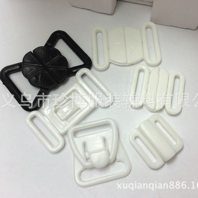 厂家批发文胸辅料有眼纽扣 文胸调节扣0 8 9扣 树脂文胸调节扣