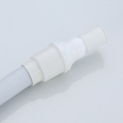 Insert-type white plastic sink flexible pipe for bathroom sink balcony bathroom cabinet mop pool telescopic drain pipe