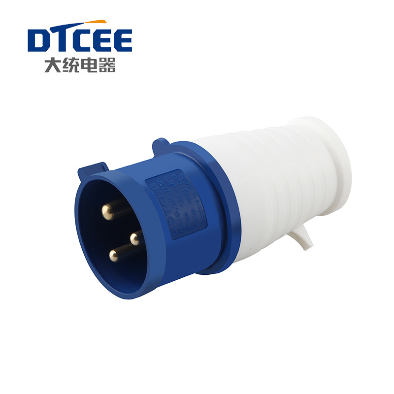 大统电器DTCEE 3X16A工业插头 32A 3芯 220-250V 2P+E