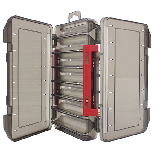 Weihe gun color double-sided lure bait accessories storage box wooden shrimp electronic shrimp tool box Weihai fishing gear