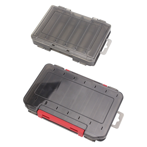 Weihe gun color double-sided lure bait accessories storage box wooden shrimp electronic shrimp tool box Weihai fishing gear