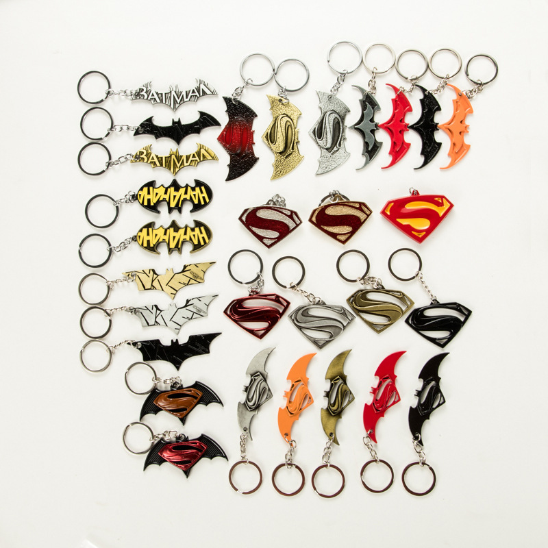 European and American movies around Superman Batman keychain pendant Avengers zinc alloy keychain wholesale European and American movies around Superman Batman keychain pendant Avengers zinc alloy keychain wholesale