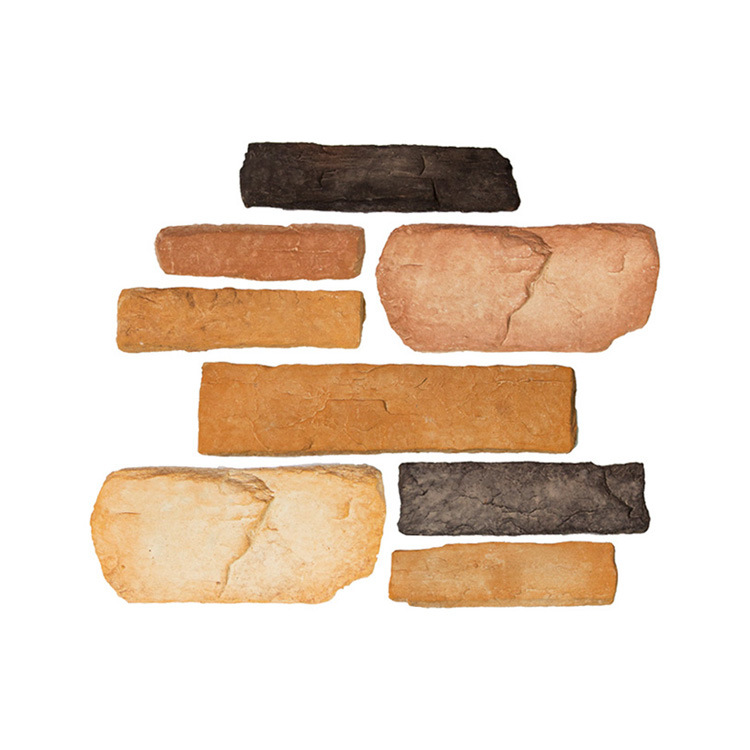 Fábrica envío gratuito piedra cultural pared exterior ladrillo artificial piedra antiguo ladrillo irregular desordenado tira piedra país Villa pared ladrillo