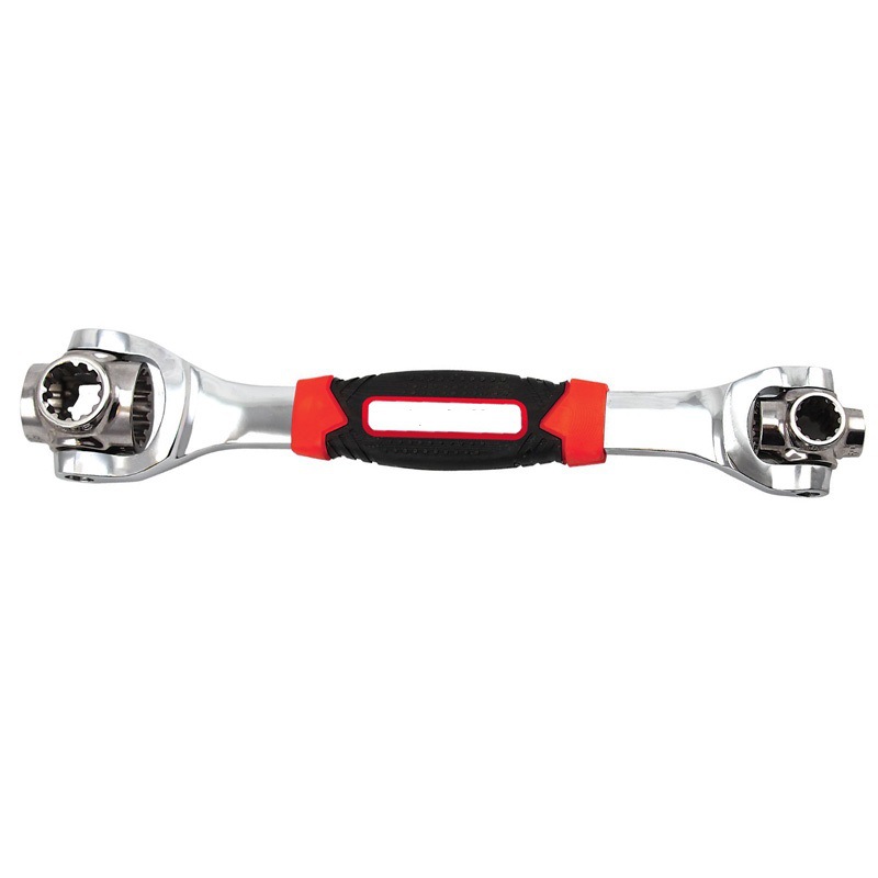 Multi-cabeza giratoria socket wrench 8-en-1 52-en-1 perro hueso ciruela llave herramienta