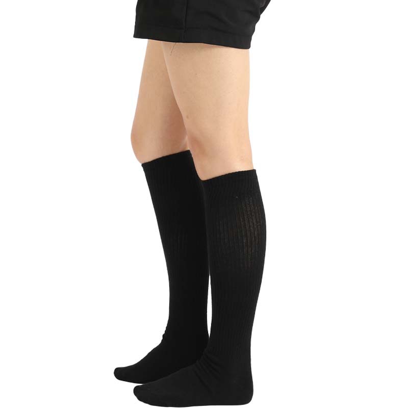 Arco Iris a rayas calcetines de media pantorrilla de espesor medio calcetines de algodón hasta la rodilla de las mujeres tamaño libre copsplay desfile de moda Calcetines