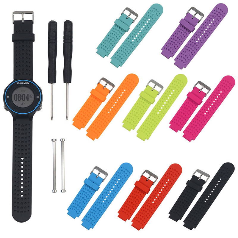 For Garmin Jiaming Forerunner 220 235 620 735XT Replacement Monochrome Color Strap For Garmin Jiaming Forerunner 220 235 620 735XT Replacement Monochrome Color Strap