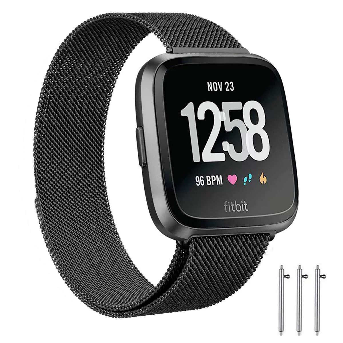 Ремешок для Fitbit Versa2, браслет Milanis, Versa Lite Metal, магнитная петля руки, кольцо, ремешок для Ring Band
