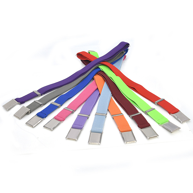 Suministro transfronterizo cinturón para niños y niñas banda elástica monocromo pantalones cinturón longitud ajustable en stock