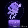 Creative table lamp for St. Valentine's Day, LED touch night light, 3D, creative gift