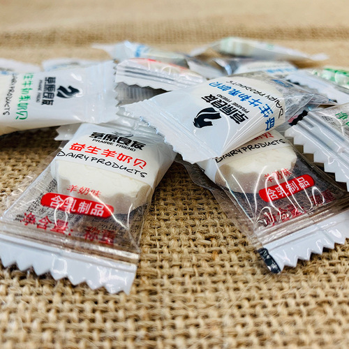 Year-end snacks Inner Mongolia bulk health cow colostrum children's dry-eat milk snacks candy goat milk pearls 500g