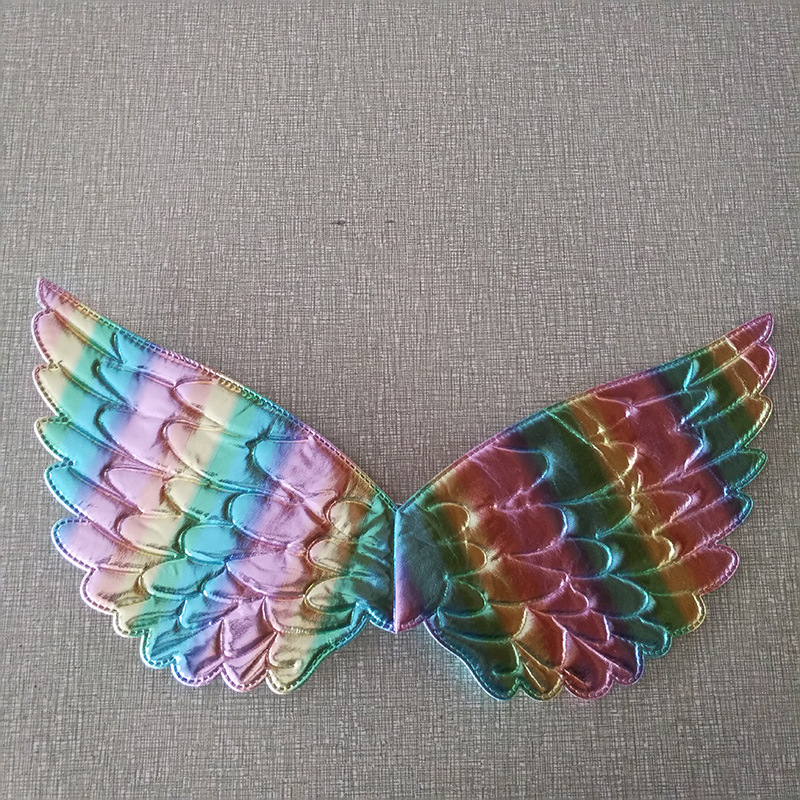 Show de baile infantil Ángel alas unicornio elfo alas coloridas trajes de fiesta accesorios espectáculo vestido