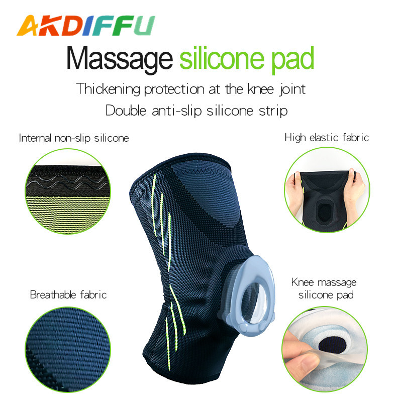 Fábrica al por mayor de silicona anti-colisión rodillera cubierta de la cesta transfronteriza pie Voleibol de rodillas descompresión correr deportes rodillera