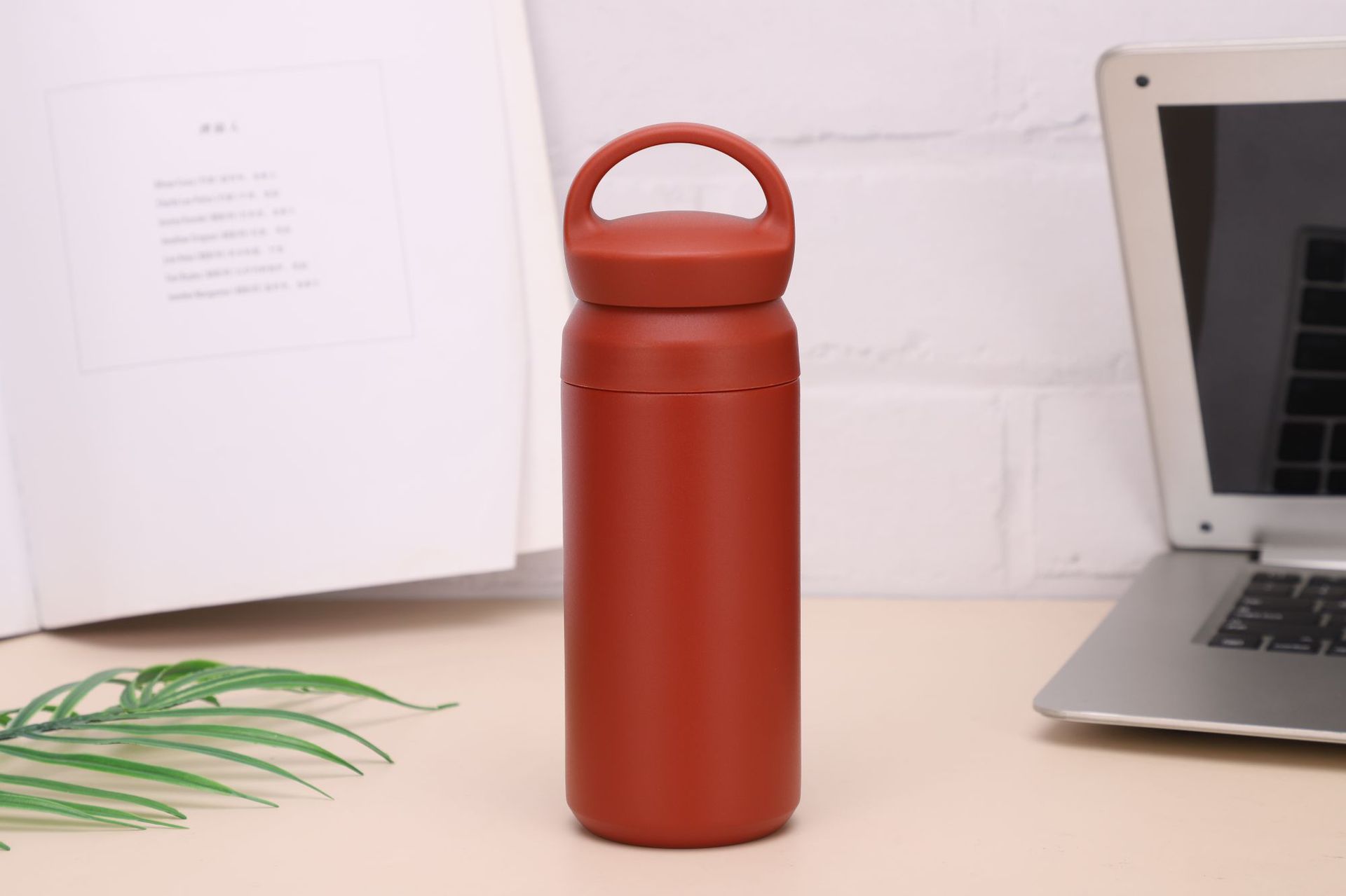 Comercio exterior nuevo 304 taza de café de acero inoxidable elemento japonés portátil doble tapa taza de regalo portátil al aire libre taza portátil