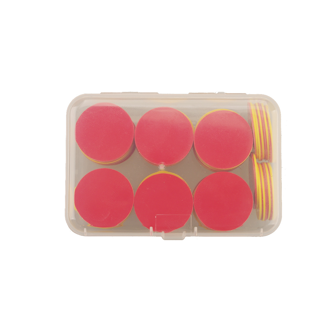 Contar y contar oblea de plástico de doble color Herramientas de enseñanza de Kindergarten de la escuela primaria 1 yuan tamaño de la moneda diámetro 25