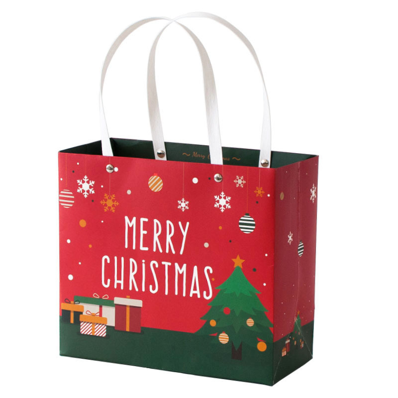 クリスマス祝日手提げリベット紙袋マフラー手袋プレゼント袋ビジネス新年プレゼントグリーティングカードギフトセット|undefined