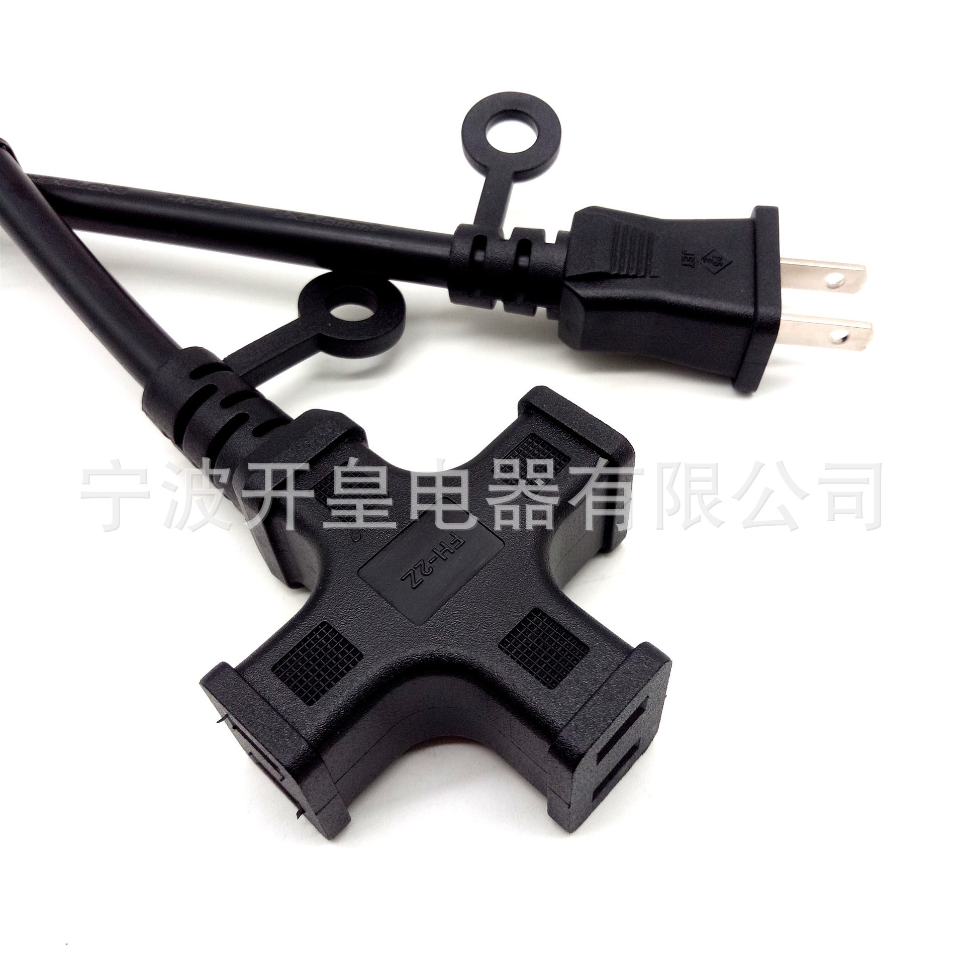 供应日本插头橡胶15A125V大功率日本插头电源线十字形日本插头线