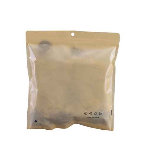 Children's clothing packaging bag transparent socks clothes leggings ziplock bag cute kitten style plastic packaging