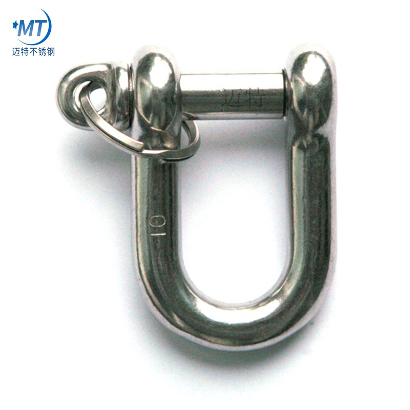 Прямая скоба с круглой головкой, D-образная скоба, прямая скоба, высокопрочная морская сетка, веревочная скоба