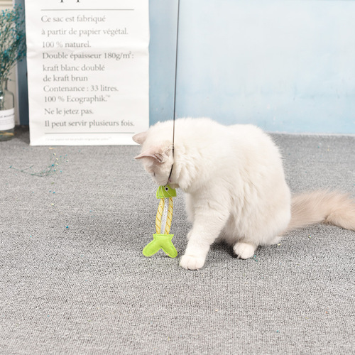 PSM factory direct sales cat funny rod long pole fishing rod bite resistant cat fighting rod fairy cat toys pet cat supplies