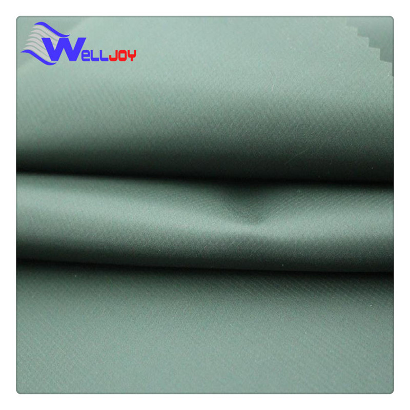 20Dp提花格子 涤纶面料超软抗静电羽绒服面料