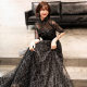 Starry Evening Dress Women's 2024 New Dinner Ladies Fashion Banquet Black Long Birthday Dress