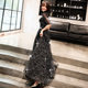 Starry Evening Dress Women's 2024 New Dinner Ladies Fashion Banquet Black Long Birthday Dress