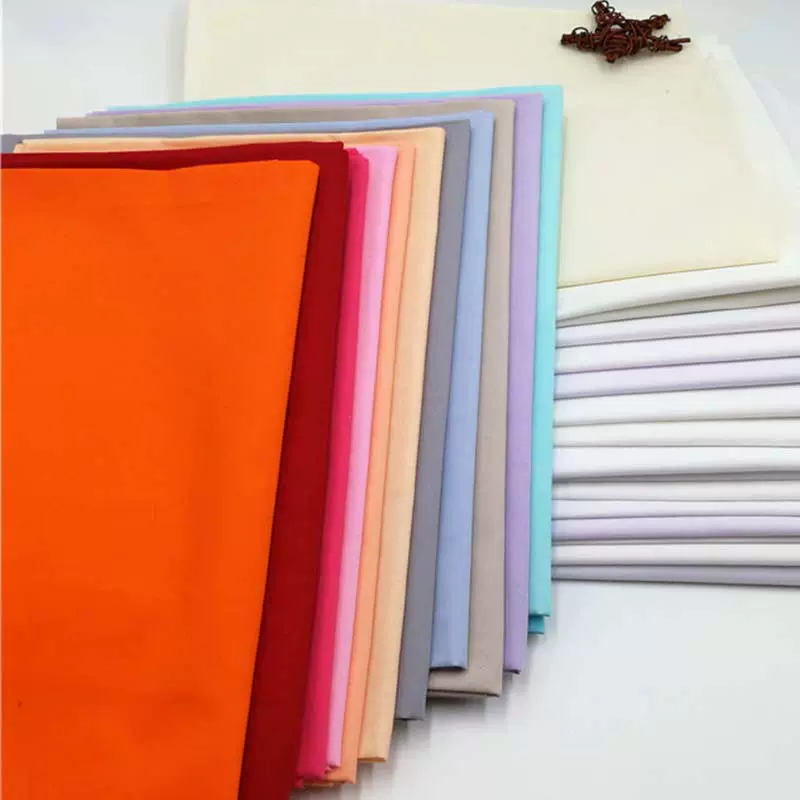 染色坯布料96*72纯色涤棉扎染布45支TC涤棉混纺面料厂家批发