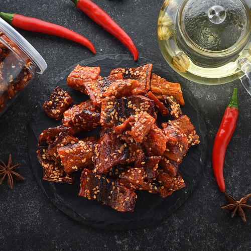 Spicy Honey Glazed Eel Fillet Slices 250g, Beihai Specialty Dried Fish Strips, Ready-to-Eat Fresh Canned Snack, Drop-Shipped