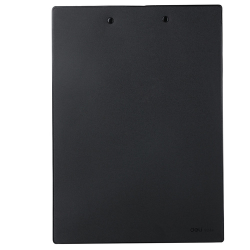 Deli 9244 writing board clip paper pad black imitation leather file clip board clip information board clip writing board clip board