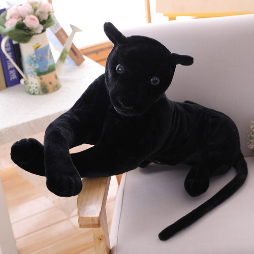 ins internet celebrity cross-border simulation leopard doll plush toy leopard and black panther doll home decoration